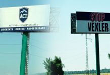 „STOP VEXLER” pe panouri la Băicoi. De ce nu reacționează autoritățile la o campanie împotriva unei legi aflate în vigoare?